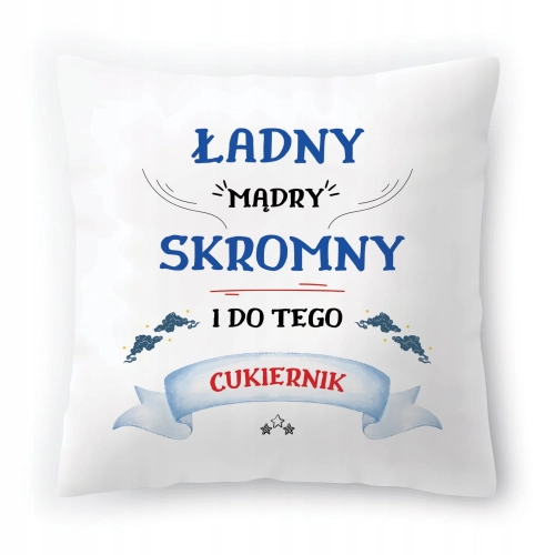 Poduszka Dla Cukiernika na Urodziny Prezent z Nadrukiem ze Zdjęciem