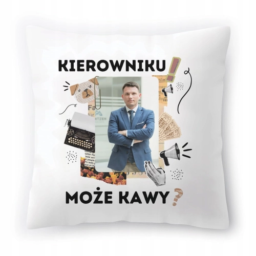 Poduszka Mentzen Sławomir Mentzen Wolność Prezent z Nadrukiem ze Zdjęciem