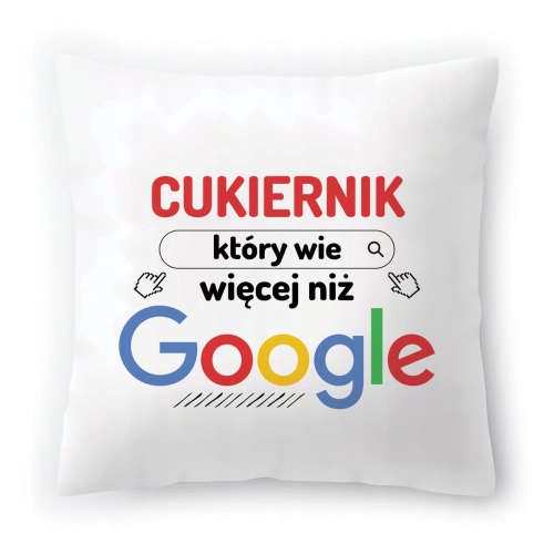 Poduszka Dla Cukiernika na Urodziny Prezent z Nadrukiem ze Zdjęciem
