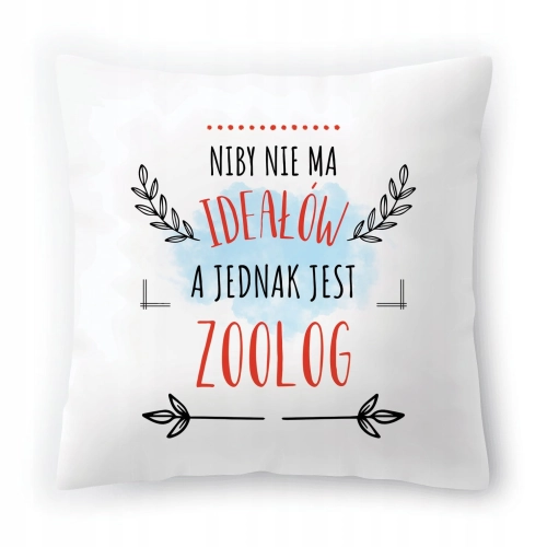 Poduszka Dla Zoologa Idealny na Urodziny Prezent z Nadrukiem ze Zdjęciem