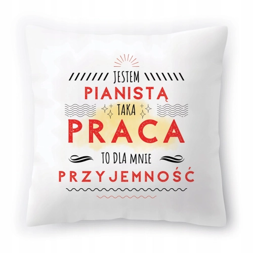 Poduszka Dla Pianisty na Urodziny Prezent z Nadrukiem ze Zdjęciem