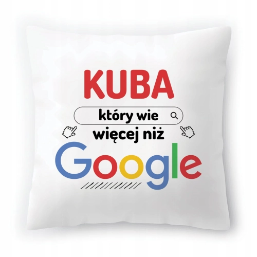 Poduszka Dla Kuby na Urodziny Imieniny na Prezent z Nadrukiem ze Zdjęciem