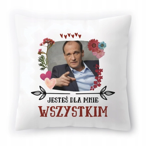 Poduszka Kukiz Paweł Kukiz Kukiz15 na Prezent z Nadrukiem ze Zdjęciem