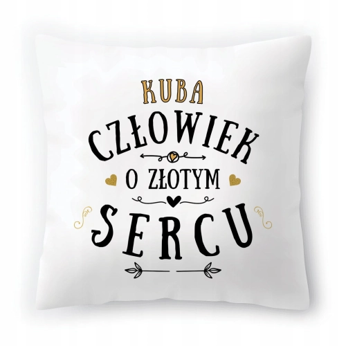 Poduszka Dla Kuby na Urodziny Imieniny na Prezent z Nadrukiem ze Zdjęciem