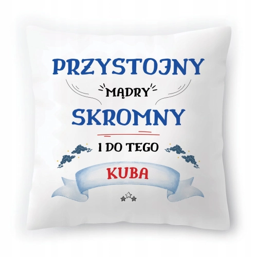 Poduszka Dla Kuby na Urodziny Imieniny na Prezent z Nadrukiem ze Zdjęciem