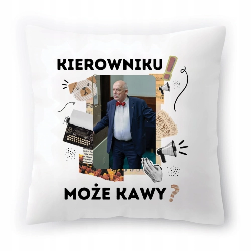 Poduszka Korwin Janusz Korwin Mikke Wolność z Nadrukiem ze Zdjęciem