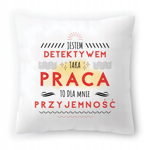Poduszka Dla Detektywa na Urodziny Prezent z Nadrukiem ze Zdjęciem