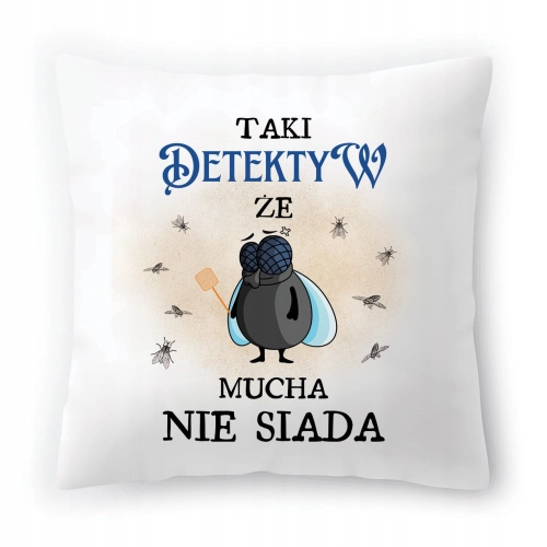 Poduszka Dla Detektywa na Urodziny Prezent z Nadrukiem ze Zdjęciem
