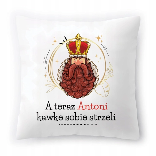 Poduszka Dla Antka Antoniego na Urodziny Prezent z Nadrukiem ze Zdjęciem