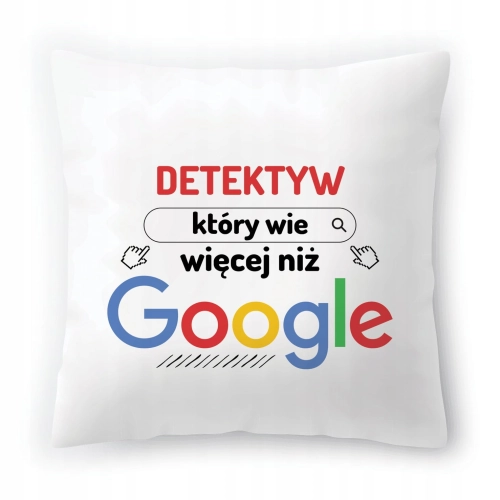 Poduszka Dla Detektywa na Urodziny Prezent z Nadrukiem ze Zdjęciem