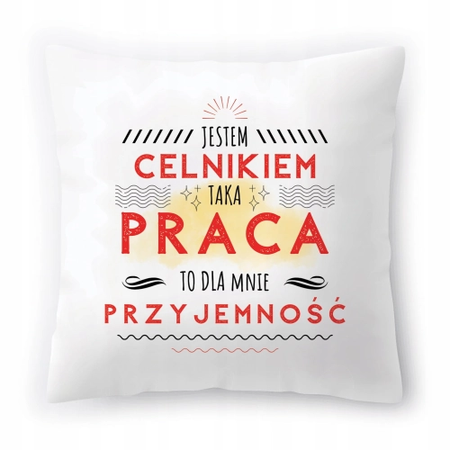 Poduszka Dla Celnika na Urodziny Prezent z Nadrukiem ze Zdjęciem