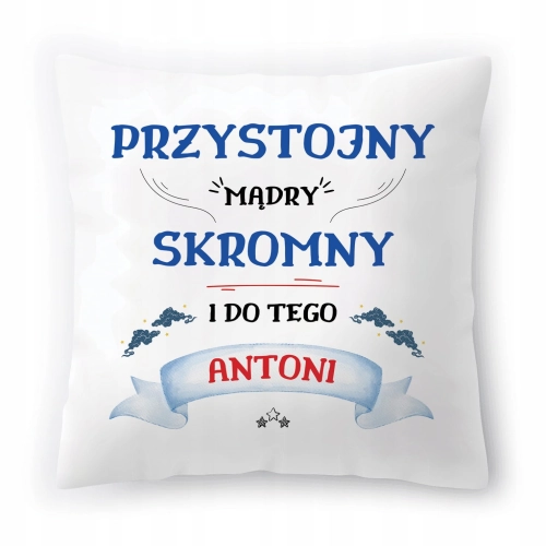 Poduszka Dla Antka Antoniego na Urodziny Prezent z Nadrukiem ze Zdjęciem