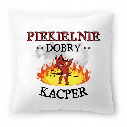 Poduszka Dla Kacpra na Urodziny Imieniny Prezent z Nadrukiem ze Zdjęciem
