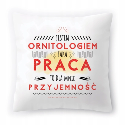 Poduszka Dla Ornitologa na Urodziny Prezent z Nadrukiem ze Zdjęciem