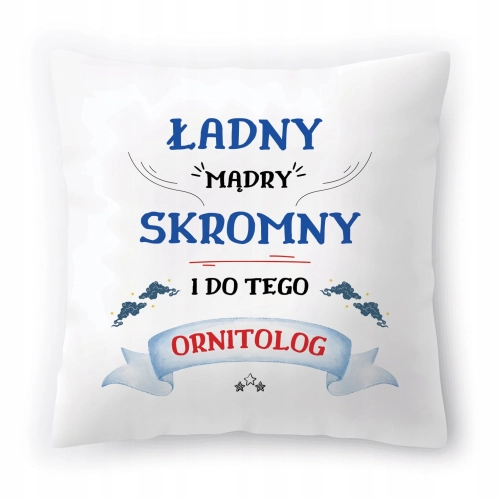 Poduszka Dla Ornitologa na Urodziny Prezent z Nadrukiem ze Zdjęciem