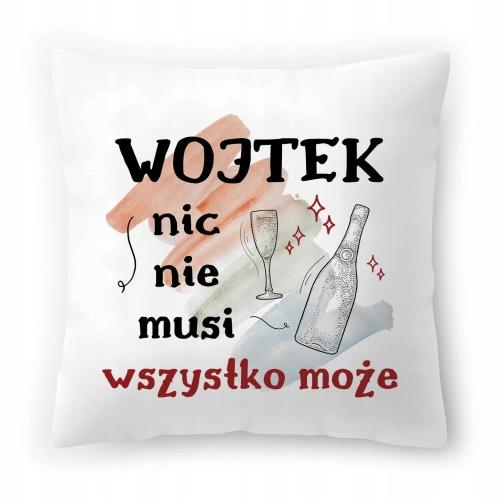 Poduszka Dla Wojtka na Urodziny Imieniny Prezent z Nadrukiem ze Zdjęciem