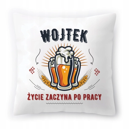 Poduszka Dla Wojtka na Urodziny Imieniny Prezent z Nadrukiem ze Zdjęciem