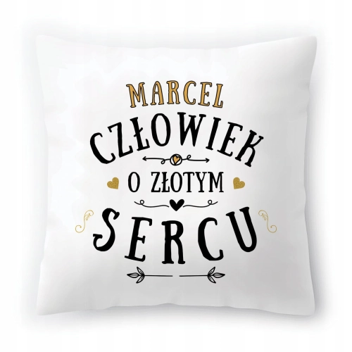 Poduszka Dla Marcela na Urodziny Imieniny Prezent z Nadrukiem ze Zdjęciem