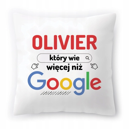 Poduszka Dla Olivier na Urodziny Imieniny Prezent z Nadrukiem ze Zdjęciem