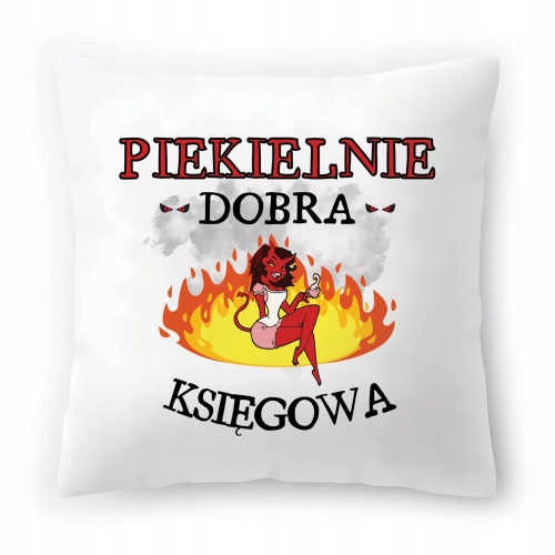 Poduszka Dla Księgowej na Urodziny Prezent z Nadrukiem ze Zdjęciem