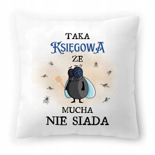 Poduszka Dla Księgowej na Urodziny Prezent z Nadrukiem ze Zdjęciem