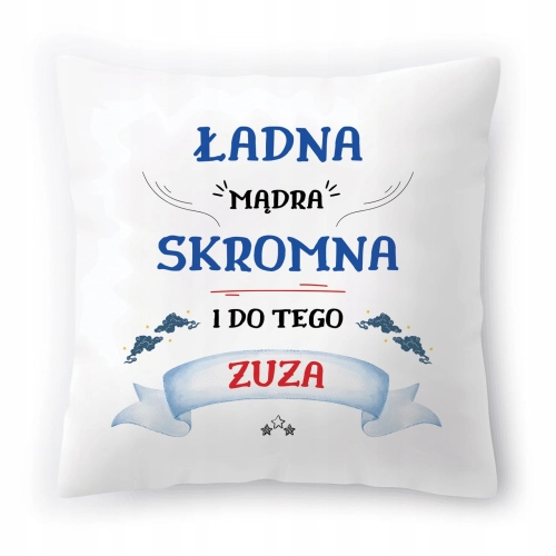 Poduszka Dla Zuzy na Urodziny Imieniny Prezent z Nadrukiem ze Zdjęciem