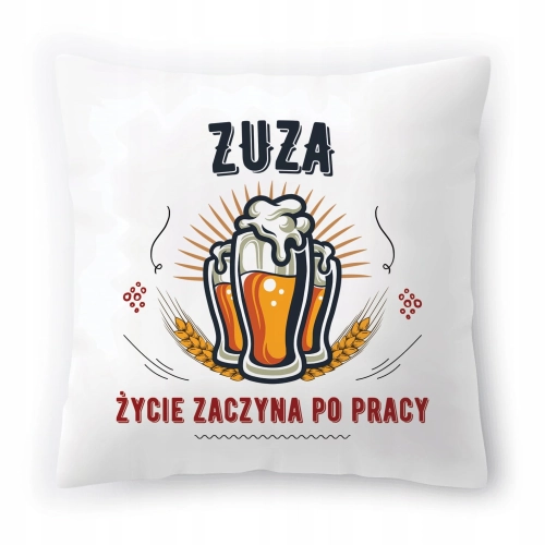 Poduszka Dla Zuzy na Urodziny Imieniny Prezent z Nadrukiem ze Zdjęciem