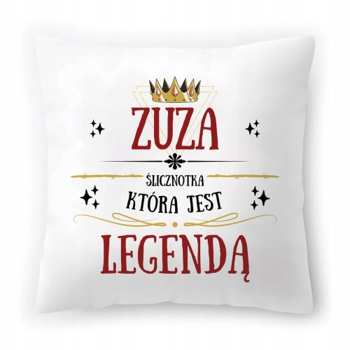 Poduszka Dla Zuzy na Urodziny Imieniny Prezent z Nadrukiem ze Zdjęciem