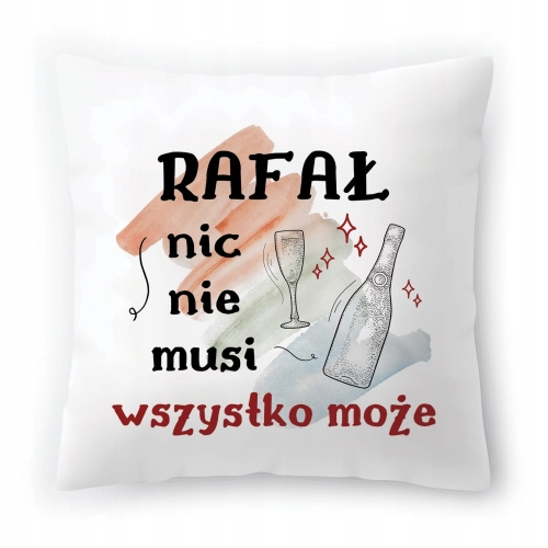 Poduszka Dla Rafała na Urodziny Imieniny Prezent z Nadrukiem ze Zdjęciem