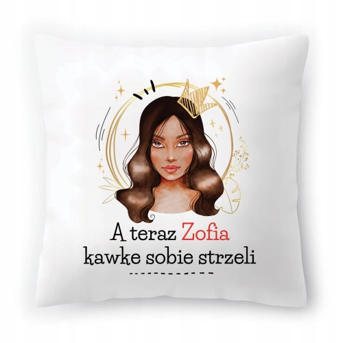 Poduszka Dla Zofii na Urodziny Imieniny na Prezent z Nadrukiem ze Zdjęciem