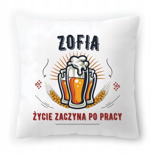 Poduszka Dla Zofii na Urodziny Imieniny na Prezent z Nadrukiem ze Zdjęciem
