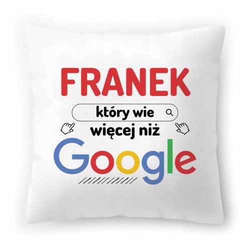 Poduszka Dla Franka na Urodziny na Prezent z Nadrukiem ze Zdjęciem