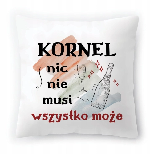 Poduszka Dla Kornela na Urodziny na Prezent z Nadrukiem ze Zdjęciem