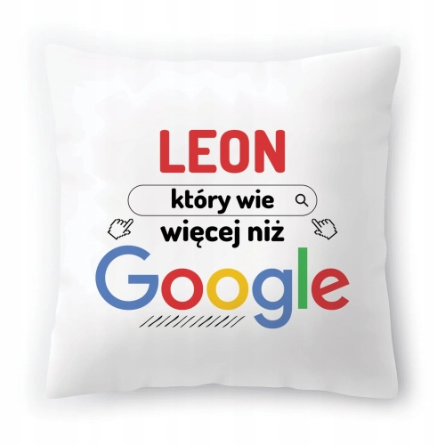 Poduszka Dla Leona na Urodziny Imieniny na Prezent z Nadrukiem ze Zdjęciem