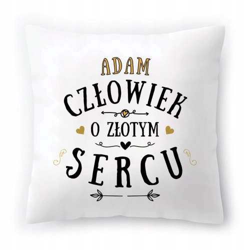Poduszka Dla Adama na Urodziny Imieniny na Prezent z Nadrukiem ze Zdjęciem