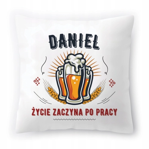 Poduszka Dla Daniela na Imieniny Urodziny Prezent z Nadrukiem ze Zdjęciem