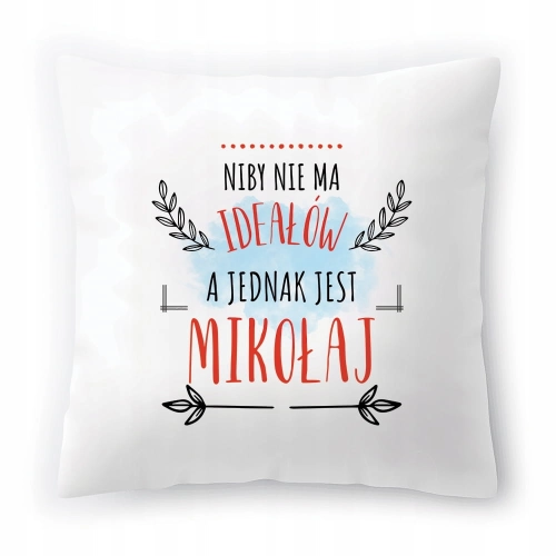 Poduszka Dla Mikołaja na Urodziny Imieniny Prezent z Nadrukiem ze Zdjęciem