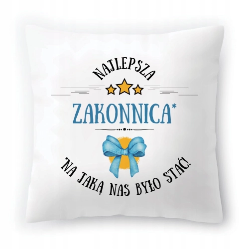 Poduszka Dla Zakonnicy na Urodziny Prezent z Nadrukiem ze Zdjęciem