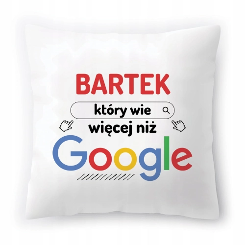 Poduszka Dla Bartka Bartłomieja Urodziny Prezent z Nadrukiem ze Zdjęciem