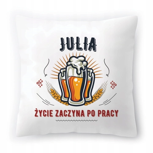 Poduszka Dla Juli na Urodziny Imieniny Prezent z Nadrukiem ze Zdjęciem