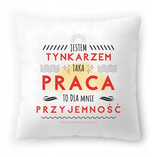 Poduszka Dla Tynkarza na Urodziny Prezent z Nadrukiem ze Zdjęciem