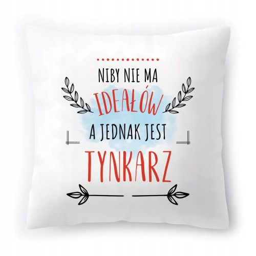 Poduszka Dla Tynkarza na Urodziny Prezent z Nadrukiem ze Zdjęciem
