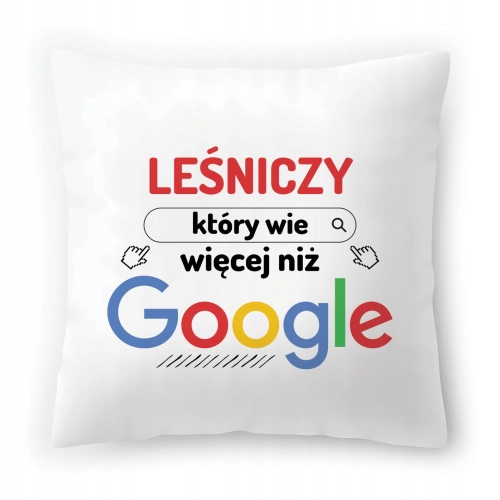 Poduszka Dla Leśniczego na Urodziny Prezent z Nadrukiem ze Zdjęciem