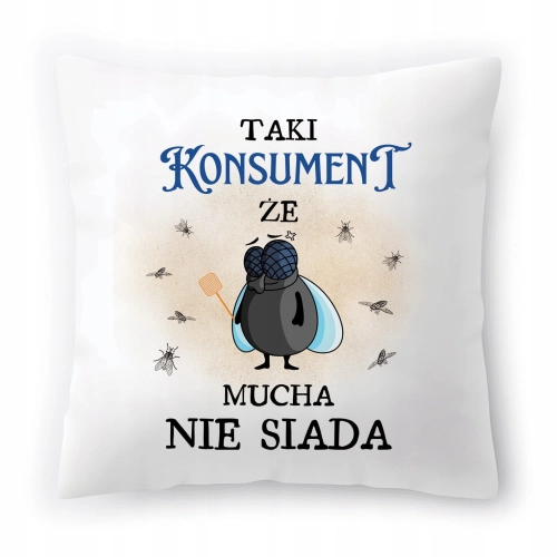 Poduszka Dla Konsumenta na Urodziny Prezent z Nadrukiem ze Zdjęciem