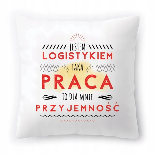 Poduszka Dla Logistyka na Urodziny Prezent z Nadrukiem ze Zdjęciem
