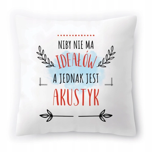Poduszka Dla Akustyka na Urodziny Imieniny Prezent z Nadrukiem ze Zdjęciem