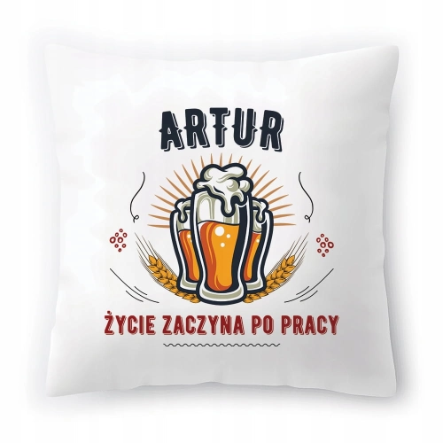 Poduszka Dla Artura na Urodziny Imieniny Prezent z Nadrukiem ze Zdjęciem