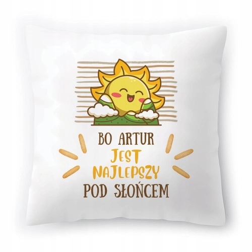Poduszka Dla Artura na Urodziny Imieniny Prezent z Nadrukiem ze Zdjęciem