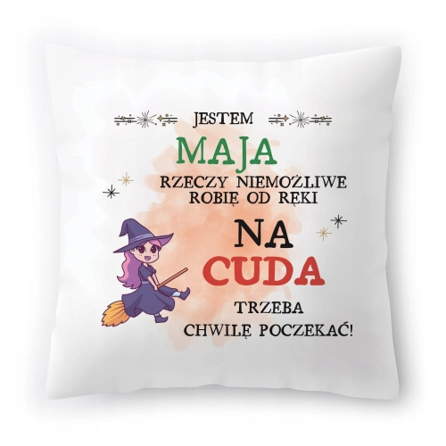 Poduszka Dla Mai Majki Prezent na Urodziny z Nadrukiem ze Zdjęciem