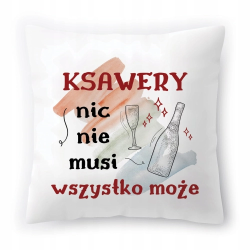 Poduszka Dla Ksawerego Urodziny Imieniny Prezent z Nadrukiem ze Zdjęciem